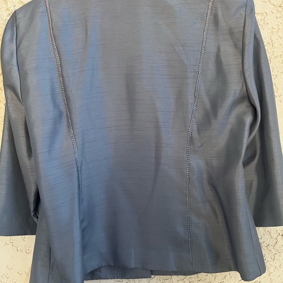 NWT Leslie Fay 2 pieces suit Women's gray size 14WP - Picture 4 of 9